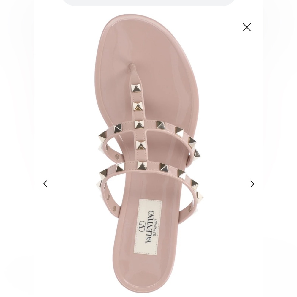 Valentino Rockstud Jelly Sandal